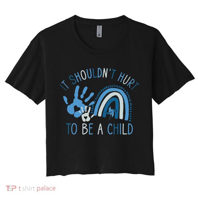 All KidsMatter Pinwheel Child Abuse Prevention Awareness Crop Top