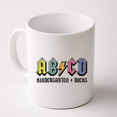 ABCD Kindergarten Rocks Back To School Kindergarten Teacher Coffee Mug