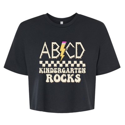 ABCD Kindergarten Rocks Bella+Canvas Jersey Crop Tee