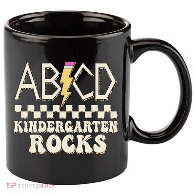 ABCD Kindergarten Rocks 11oz C Handle Ceramic Mug