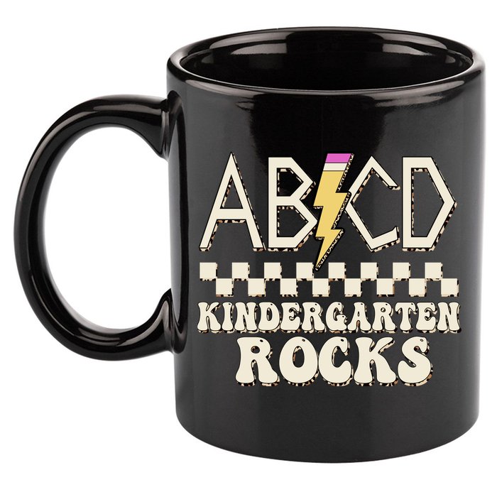 ABCD Kindergarten Rocks 11oz C Handle Ceramic Mug