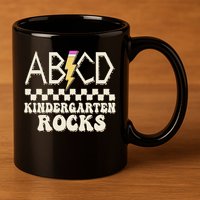 ABCD Kindergarten Rocks 11oz C Handle Ceramic Mug
