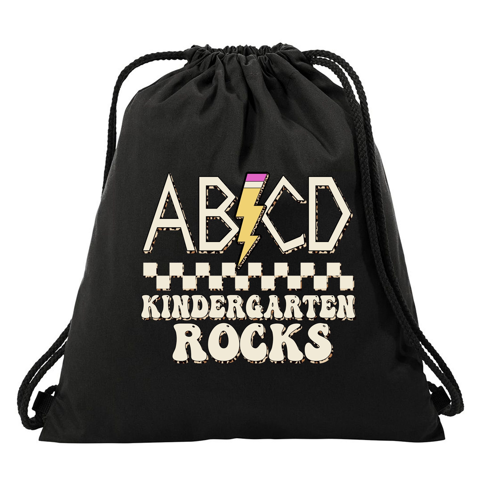 ABCD Kindergarten Rocks Drawstring Bag