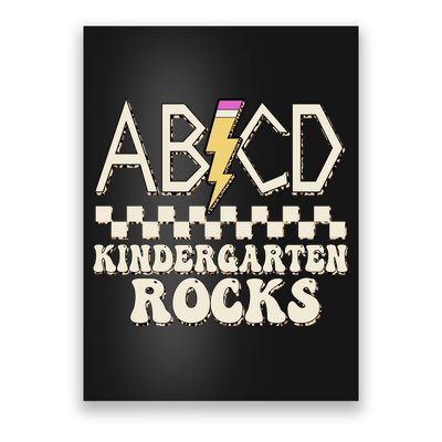 ABCD Kindergarten Rocks Poster