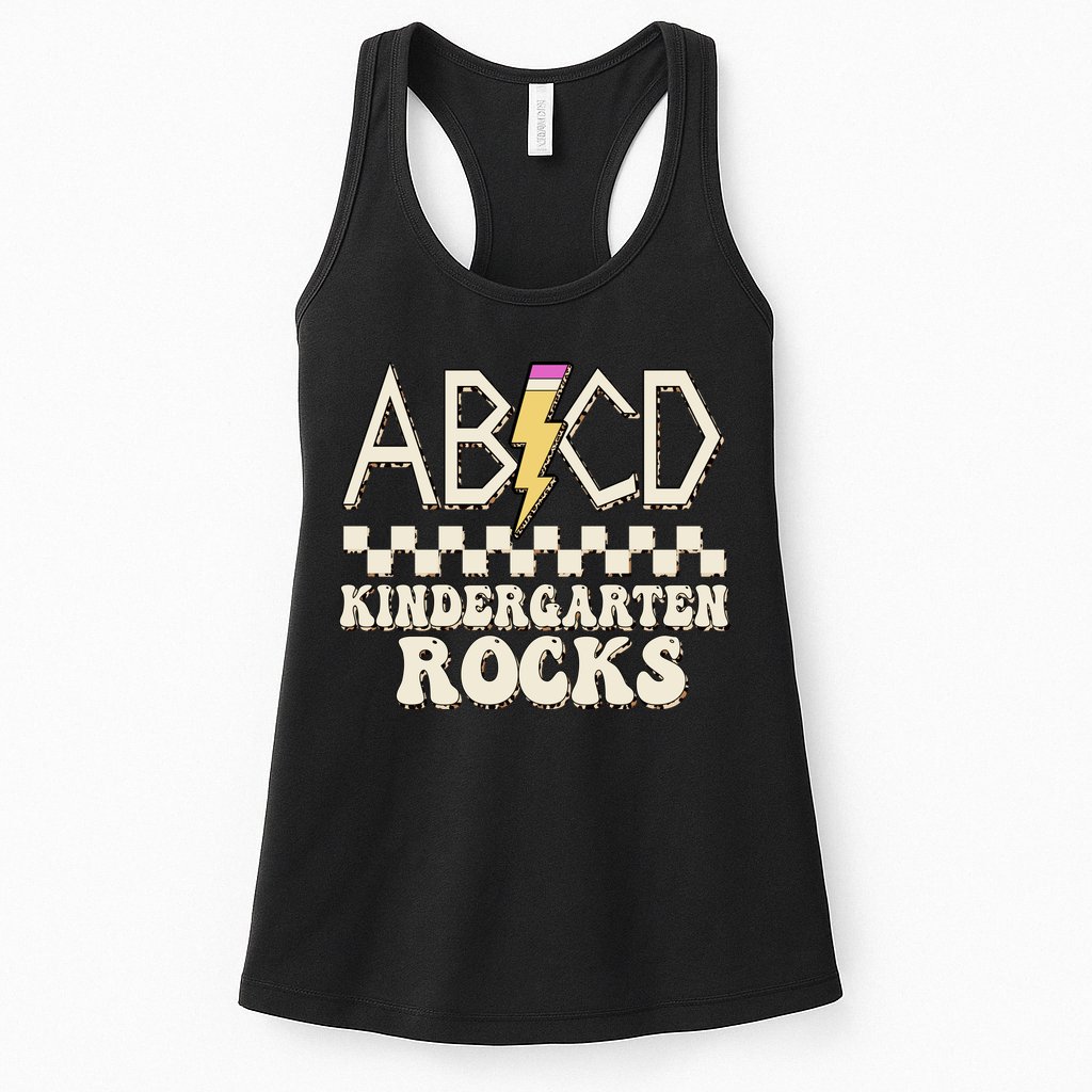 ABCD Kindergarten Rocks Womens Tank Top
