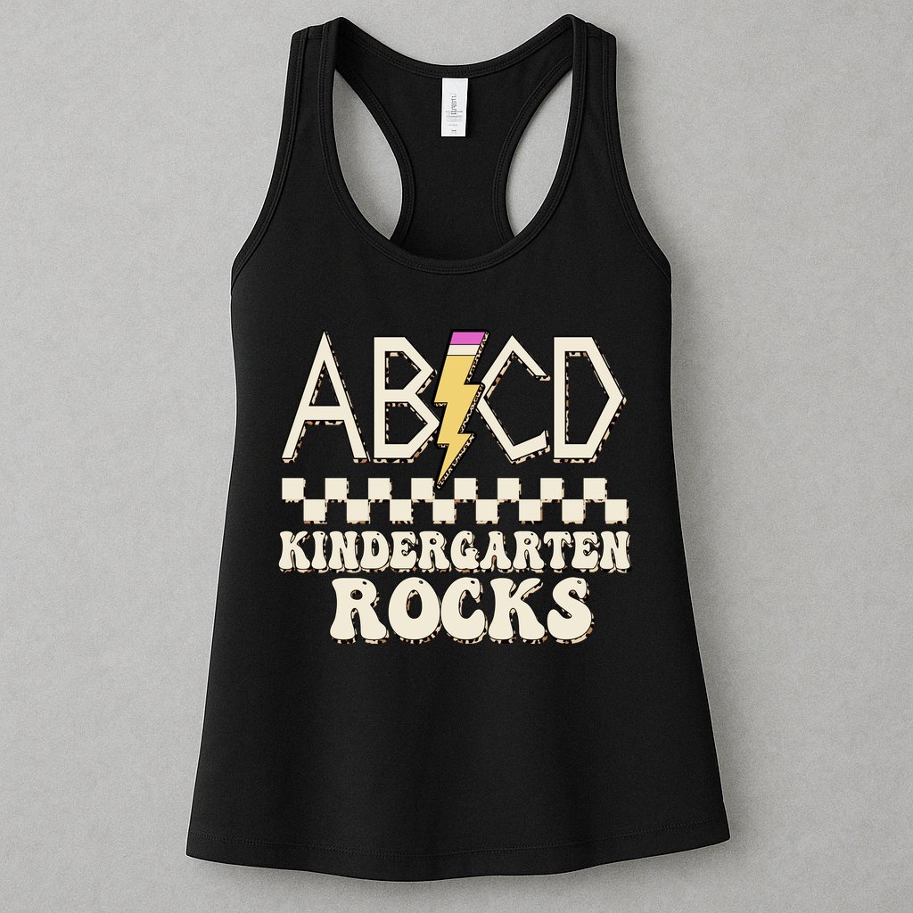 ABCD Kindergarten Rocks Womens Tank Top
