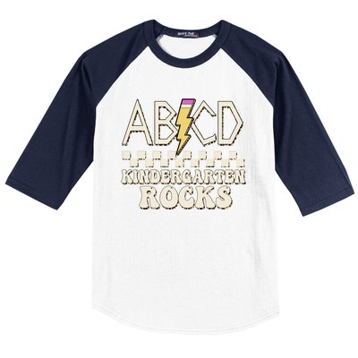 ABCD Kindergarten Rocks Baseball Sleeve Shirt