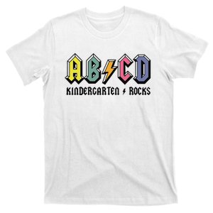 ABCD Kindergarten Rocks Back To School Kindergarten Teacher T-Shirt