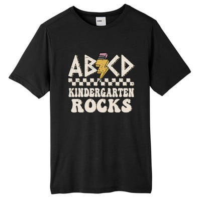 ABCD Kindergarten Rocks Back To School Kindergarten Teacher Tall Fusion ChromaSoft Performance T-Shirt