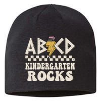 ABCD Kindergarten Rocks Back To School Kindergarten Teacher Sustainable Beanie