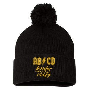 Abcd Kinder Rocks Pom Pom 12in Knit Beanie