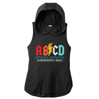 Abcd Kindergarten Rocks Pencil Lightning Students Teachers Ladies PosiCharge Tri-Blend Wicking Draft Hoodie Tank