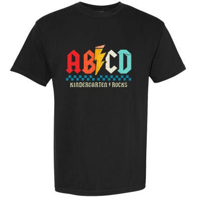 Abcd Kindergarten Rocks Pencil Lightning Students Teachers Garment-Dyed Heavyweight T-Shirt