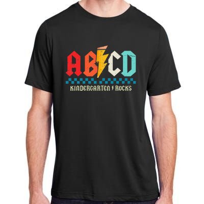 Abcd Kindergarten Rocks Pencil Lightning Students Teachers Adult ChromaSoft Performance T-Shirt