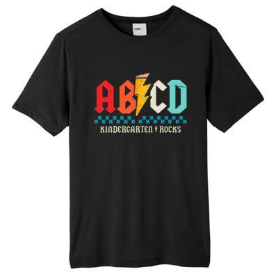 Abcd Kindergarten Rocks Pencil Lightning Students Teachers Tall Fusion ChromaSoft Performance T-Shirt