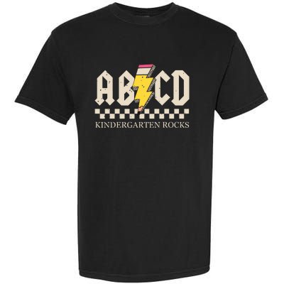 Abcd Kindergarten Rocks Pencil Lightning Teachers Rock Boy Garment-Dyed Heavyweight T-Shirt