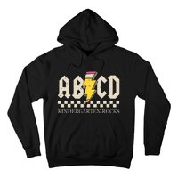 Abcd Kindergarten Rocks Pencil Lightning Teachers Rock Boy Hoodie