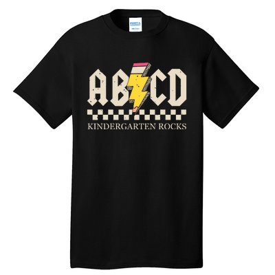 Abcd Kindergarten Rocks Pencil Lightning Teachers Rock Boy Tall T-Shirt