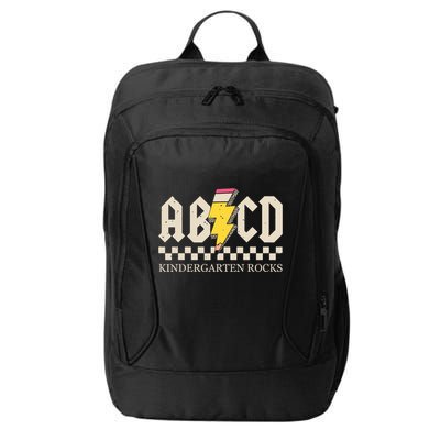 Abcd Kindergarten Rocks Pencil Lightning Teachers Rock Boy City Backpack