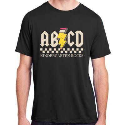 Abcd Kindergarten Rocks Pencil Lightning Teachers Rock Boy Adult ChromaSoft Performance T-Shirt