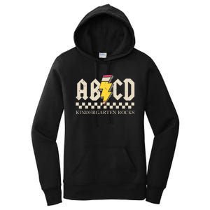 Abcd Kindergarten Rocks Pencil Lightning Teachers Rock Boy Women's Pullover Hoodie