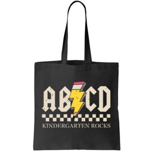 Abcd Kindergarten Rocks Pencil Lightning Teachers Rock Boy Tote Bag