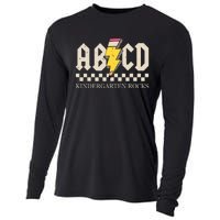 Abcd Kindergarten Rocks Pencil Lightning Teachers Rock Boy Cooling Performance Long Sleeve Crew