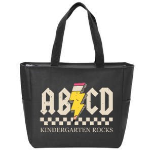 Abcd Kindergarten Rocks Pencil Lightning Teachers Rock Boy Zip Tote Bag