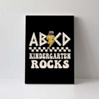 ABCD Kindergarten Rocks Back To School Kindergarten Teacher Canvas