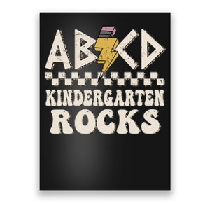 ABCD Kindergarten Rocks Back To School Kindergarten Teacher Poster