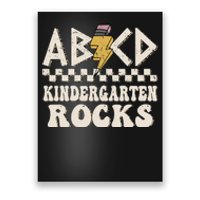 ABCD Kindergarten Rocks Back To School Kindergarten Teacher Poster