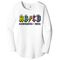 ABCD Kindergarten Rocks Teachers  Back To School Women's Perfect Tri Tunic Long Sleeve Shirt