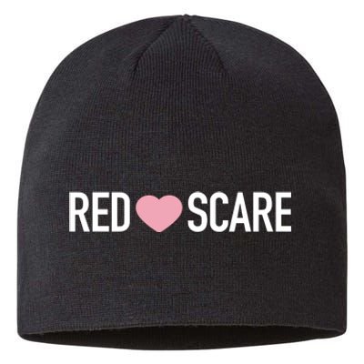 Anna Khachiyan Red Love Scare Sustainable Beanie