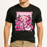 Axolotl Kawaii Strawberry Milk Shake Anime Axolotl Cooling Performance Crew T-Shirt