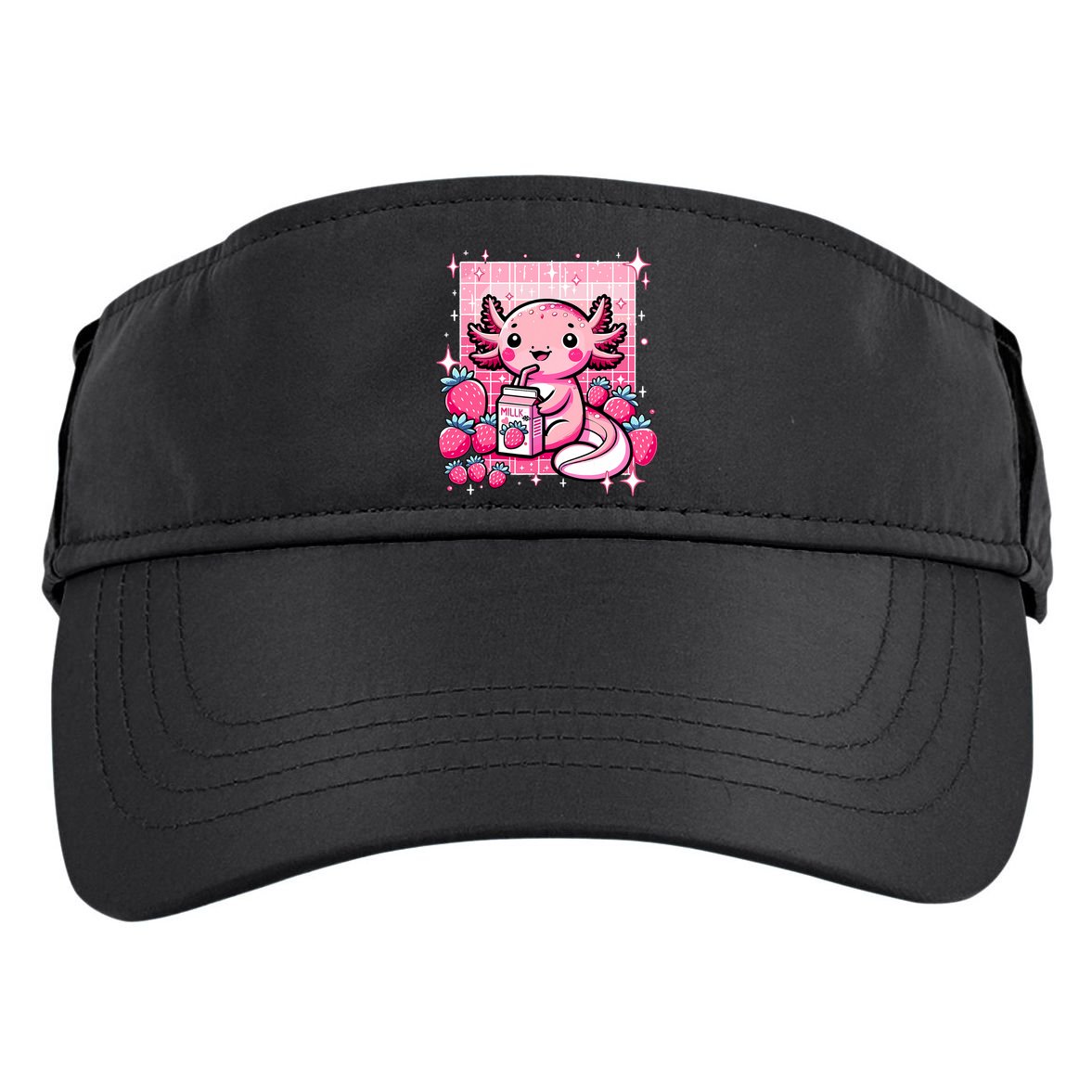 Axolotl Kawaii Strawberry Milk Shake Anime Axolotl Adult Drive Performance Visor