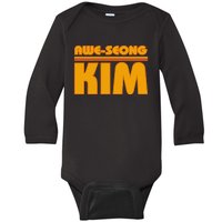 Aweseong Kim San Diego Baseball Baby Long Sleeve Bodysuit