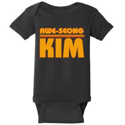 Aweseong Kim San Diego Baseball Baby Bodysuit