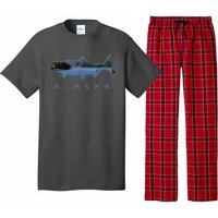 Alaskan King Salmon With Fishing Boat Saltwater Fishermen Pajama Set