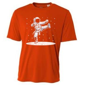 Astronaut Karate Taekwondo Martial Artist Martial Arts Tkd Cute Gift Cooling Performance Crew T-Shirt