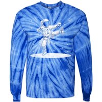 Astronaut Karate Taekwondo Martial Artist Martial Arts Tkd Cute Gift Tie-Dye Long Sleeve Shirt