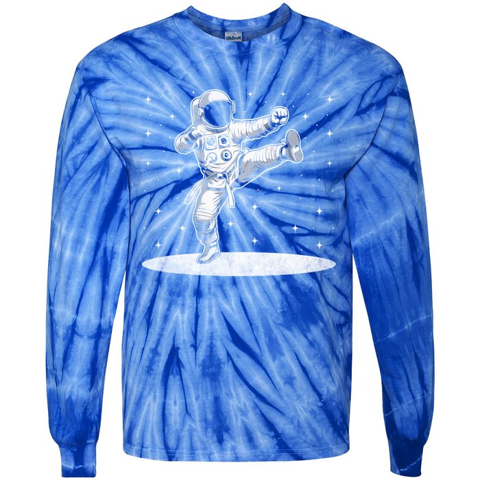 Astronaut Karate Taekwondo Martial Artist Martial Arts Tkd Cute Gift Tie-Dye Long Sleeve Shirt