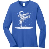 Astronaut Karate Taekwondo Martial Artist Martial Arts Tkd Cute Gift Ladies Long Sleeve Shirt