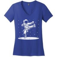 Astronaut Karate Taekwondo Martial Artist Martial Arts Tkd Cute Gift Women's V-Neck T-Shirt