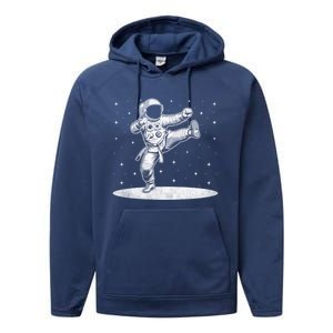 Astronaut Karate Taekwondo Martial Artist Martial Arts Tkd Cute Gift Performance Fleece Hoodie