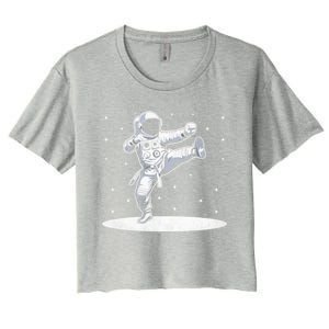 Astronaut Karate Taekwondo Martial Artist Martial Arts Tkd Cute Gift Women's Crop Top Tee