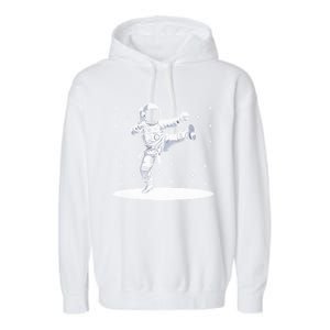 Astronaut Karate Taekwondo Martial Artist Martial Arts Tkd Cute Gift Garment-Dyed Fleece Hoodie