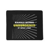 Anti Kamala Unburdened By Basic Logic Cool Distressed Mousepad