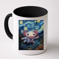 Axolotl Kawaii - Van Gogh Style - Starry Night Graphic  Mug