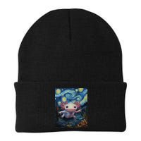 Axolotl Kawaii - Van Gogh Style - Starry Night Graphic  Beanie