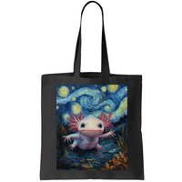 Axolotl Kawaii - Van Gogh Style - Starry Night Graphic  Bag